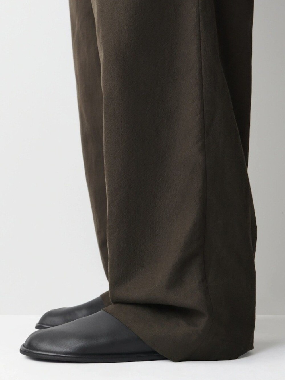 COS Leather Slip On Shoes Black